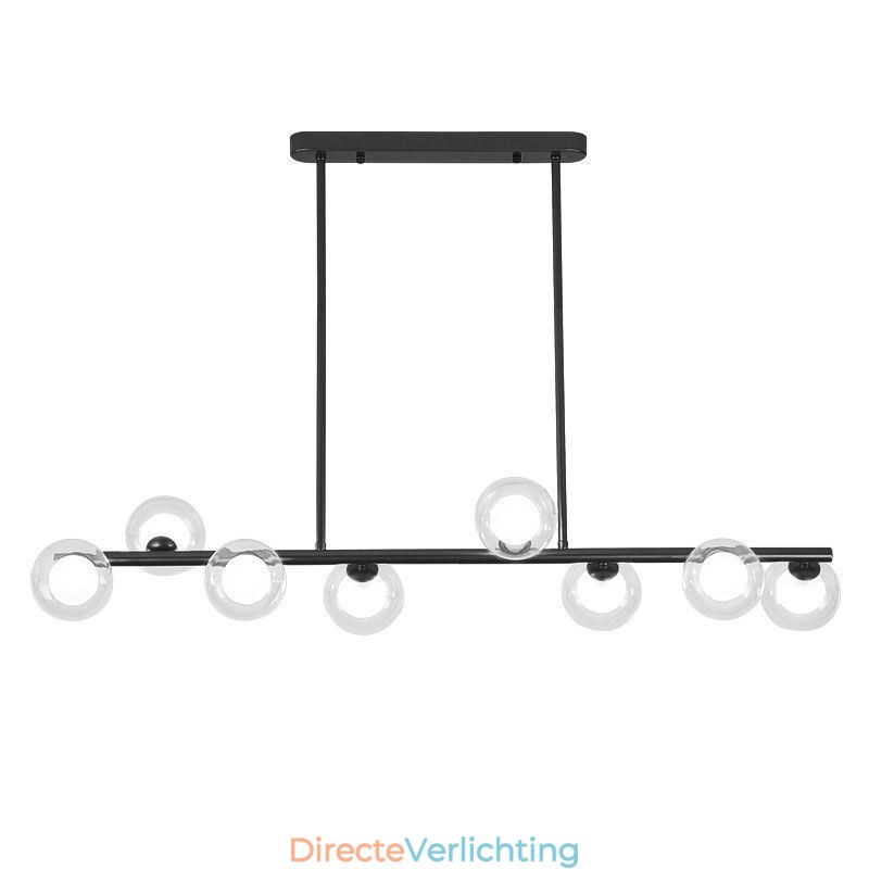Kroonluchter Glazen Bol Horizontale Type Hanglamp
