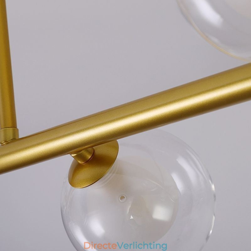 Kroonluchter Glazen Bol Horizontale Type Hanglamp