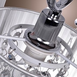 Moderne eigentijdse kristallen chromen metalen kroonluchter