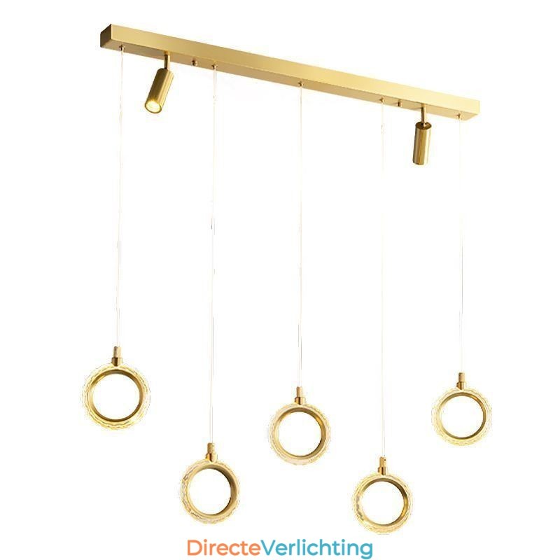 Hanglamp Acryl Ringlamp met Spot