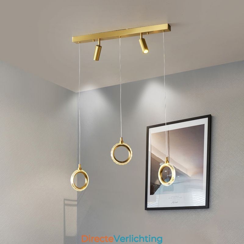 Hanglamp Acryl Ringlamp met Spot