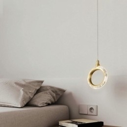 Hanglamp Acryl Ringlamp met Spot
