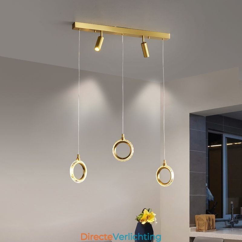 Hanglamp Acryl Ringlamp met Spot