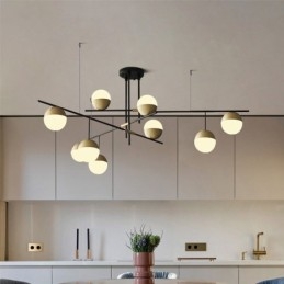 Glazen bol kroonluchter plafondlamp