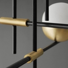 Glazen bol kroonluchter plafondlamp