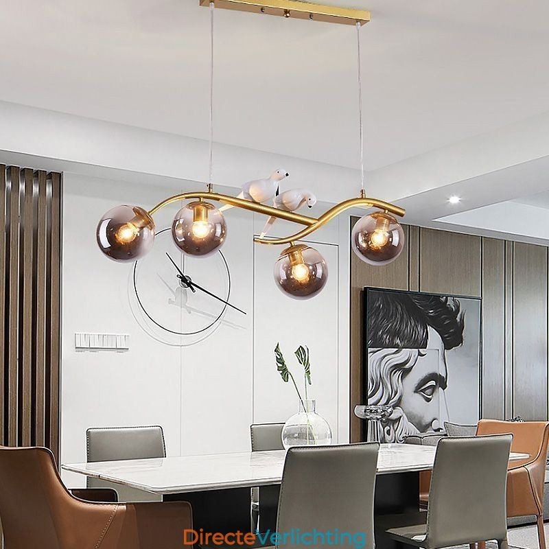 Moderne minimalistische tak hanglamp 4 lampen decoratieve lamp
