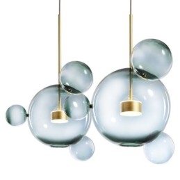 Hanglamp Glazen Bubbel Plafondlamp Gradiënt Groene Lamp