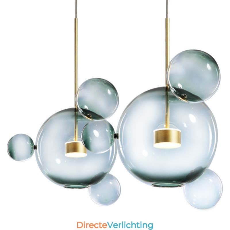 Hanglamp Glazen Bubbel Plafondlamp Gradiënt Groene Lamp