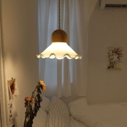 Moderne kant glazen hanglamp enkele kop hanglamp