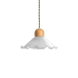 Moderne kant glazen hanglamp enkele kop hanglamp