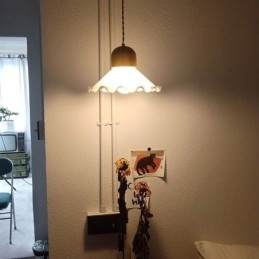 Moderne kant glazen hanglamp enkele kop hanglamp