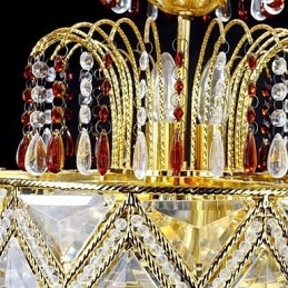 Traditionele klassieke kristallen schilderij metalen kroonluchter