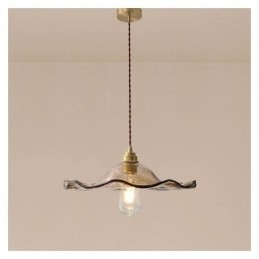 Lotusblad Glazen Hanglamp Creatieve Decoratieve Verlichtingsarmatuur