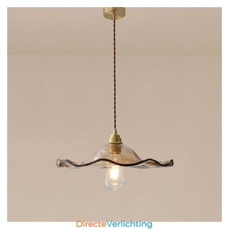 Lotusblad Glazen Hanglamp Creatieve Decoratieve Verlichtingsarmatuur