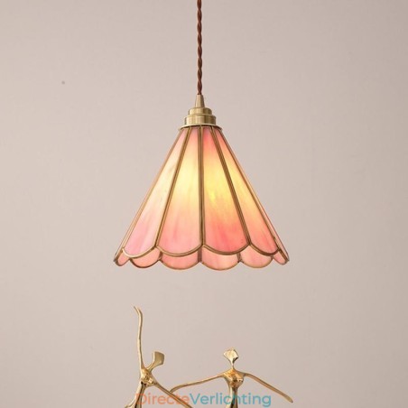 Japanse stijl glazen hanglamp retro bloemblaadjes lamp Japanse stijl glazen hanglamp retro bloemblaadjes lamp