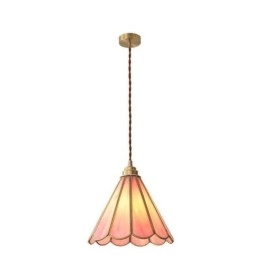 Japanse stijl glazen hanglamp retro bloemblaadjes lamp