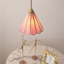Japanse stijl glazen hanglamp retro bloemblaadjes lamp