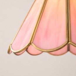 Japanse stijl glazen hanglamp retro bloemblaadjes lamp