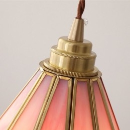 Japanse stijl glazen hanglamp retro bloemblaadjes lamp
