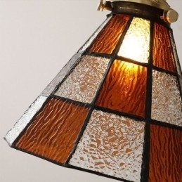 Retro Lattice Glazen Hanglamp Japanse Stijl Verlichting