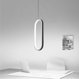 Ovale hanglamp, decoratieve lamp van acryl