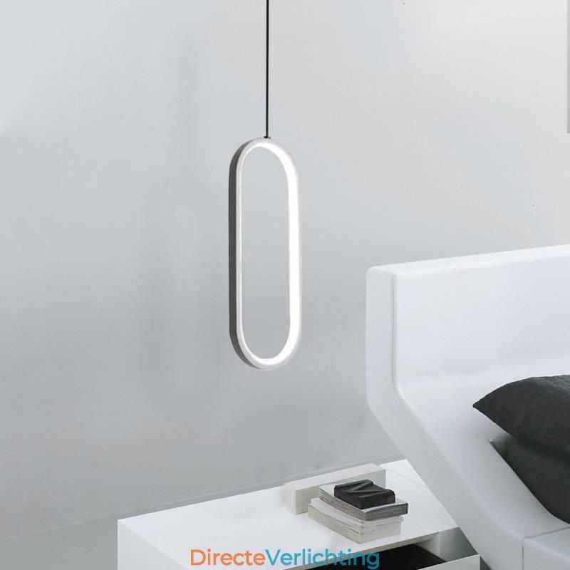 Ovale hanglamp, decoratieve lamp van acryl