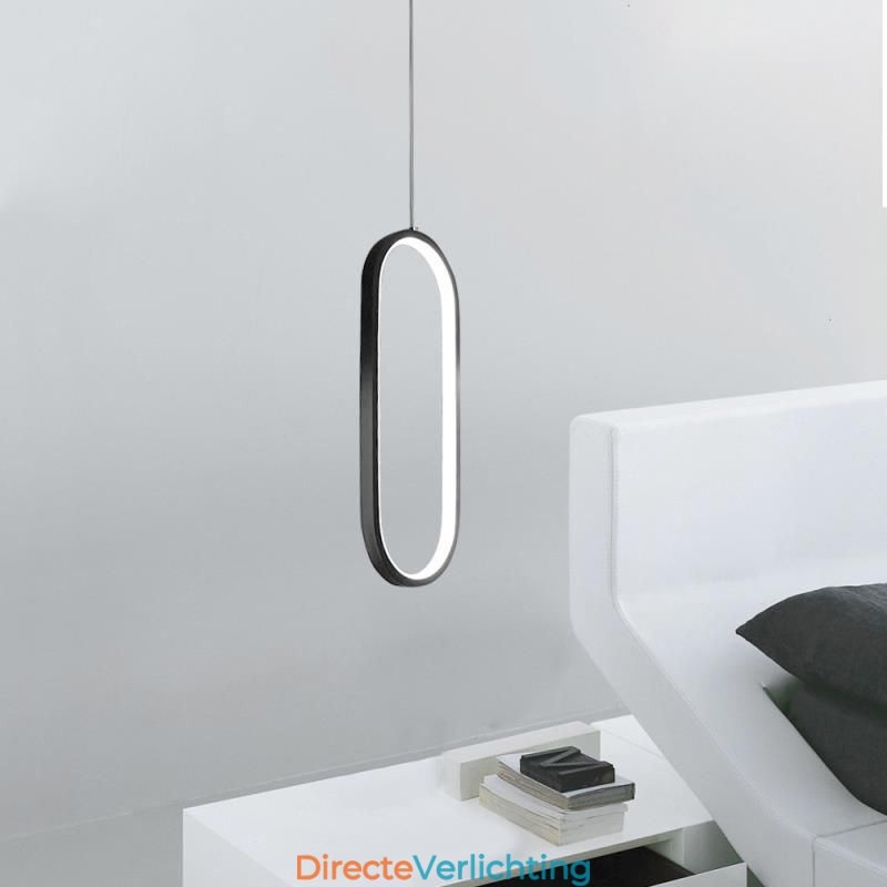Ovale hanglamp, decoratieve lamp van acryl