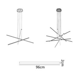 Lineaire hanglamp decoratieve verlichtingsarmatuur
