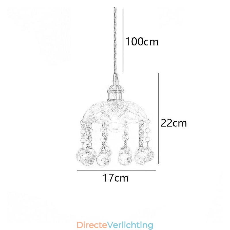 Moderne Mini Glazen Hanglamp 1 Licht Decoratief Licht Armatuur