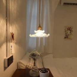 Japanse stijl glazen hanglamp Lotus glazen hanglamp