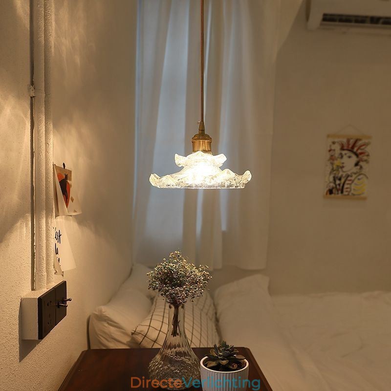 Japanse stijl glazen hanglamp Lotus glazen hanglamp