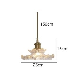 Japanse stijl glazen hanglamp Lotus glazen hanglamp