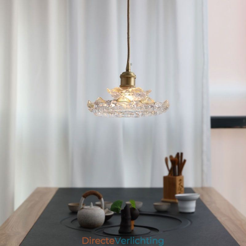 Japanse stijl glazen hanglamp Lotus glazen hanglamp