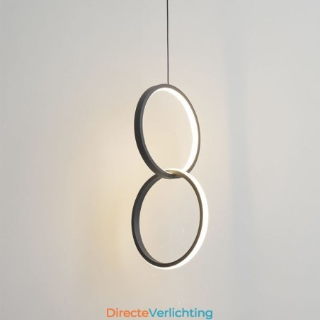 Minimalistische dubbele ring hanglamp Minimalistische dubbele ring hanglamp