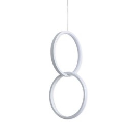 Minimalistische dubbele ring hanglamp