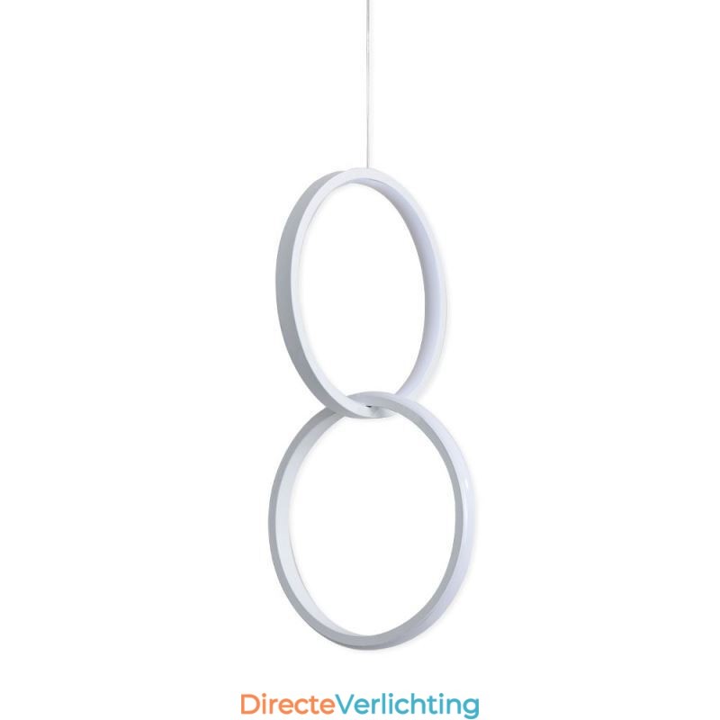 Minimalistische dubbele ring hanglamp