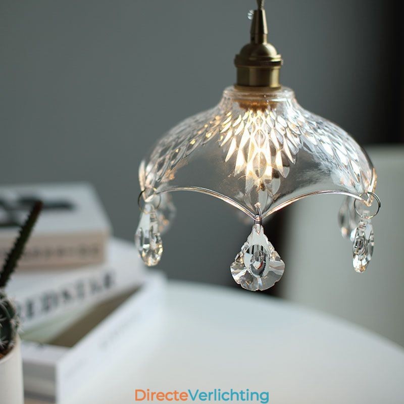 Moderne minimalistische glazen hanglamp, enkele hanglamp