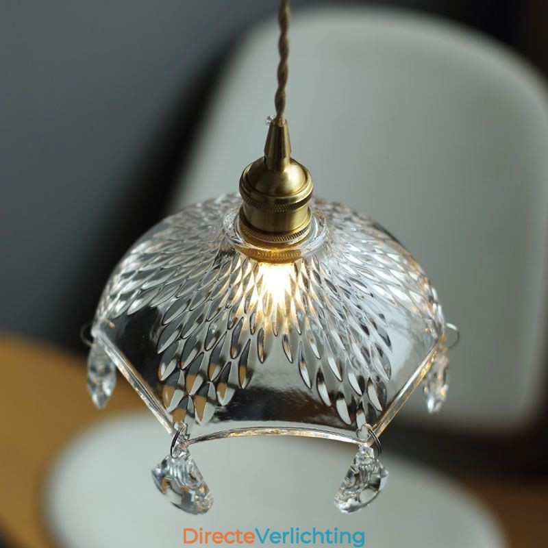 Moderne minimalistische glazen hanglamp, enkele hanglamp