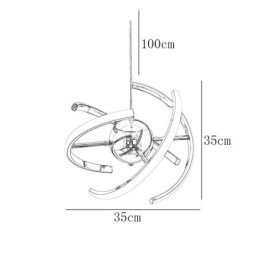 Draaibare Globe Hanglamp Decoratieve Plafondlamp