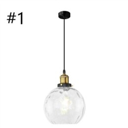 Moderne glazen hanglamp ronde waterpatroon glazen hanglamp