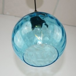Moderne glazen hanglamp ronde waterpatroon glazen hanglamp