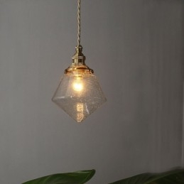 1 lichts diamanten glazen hanglamp bubbelglazen lamp