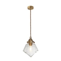 1 lichts diamanten glazen hanglamp bubbelglazen lamp