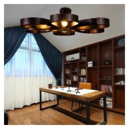 Moderne vintage plafondlamp ijzeren bloemvormige hanglamp