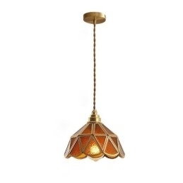 Retro glazen hanglamp Japanse stijl glazen plafondlamp