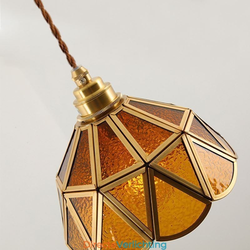 Retro glazen hanglamp Japanse stijl glazen plafondlamp