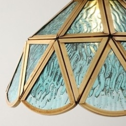 Retro glazen hanglamp Japanse stijl glazen plafondlamp