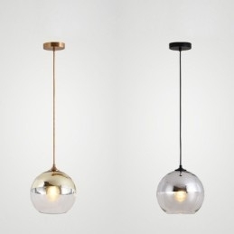 Creatieve hanglamp van ijzer en glas, decoratieve verlichting