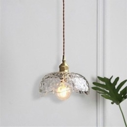 Onregelmatige messing glazen hanglamp Hammer glazen plafondlamp
