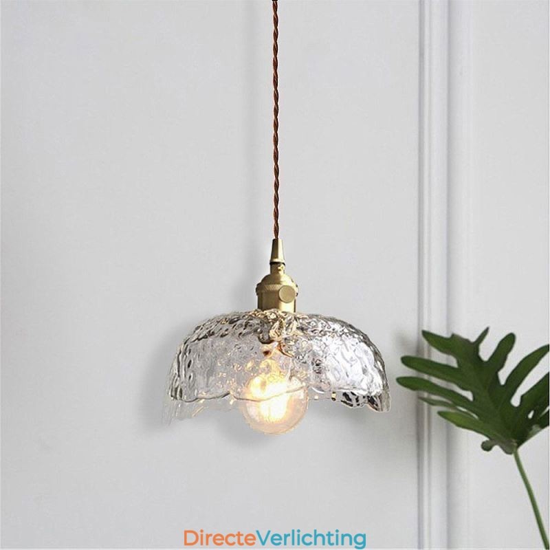 Onregelmatige messing glazen hanglamp Hammer glazen plafondlamp